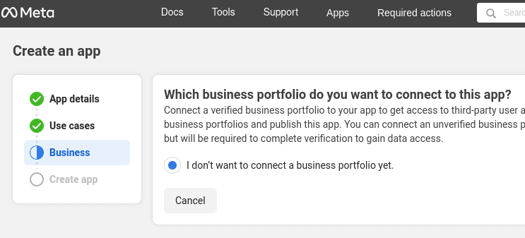 Add business details